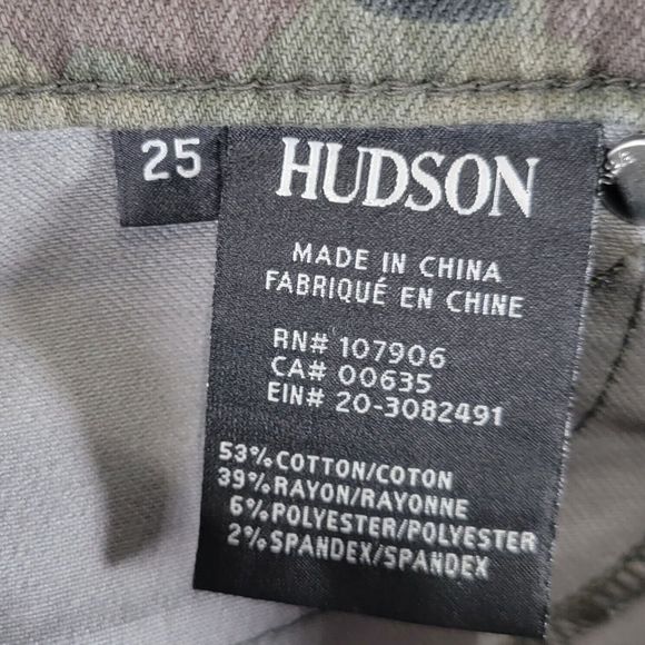HUDSON Jeans Size 25 Barbara High Waist Super Skinny Ankle in Deployed Camo - Picture 7 of 16
